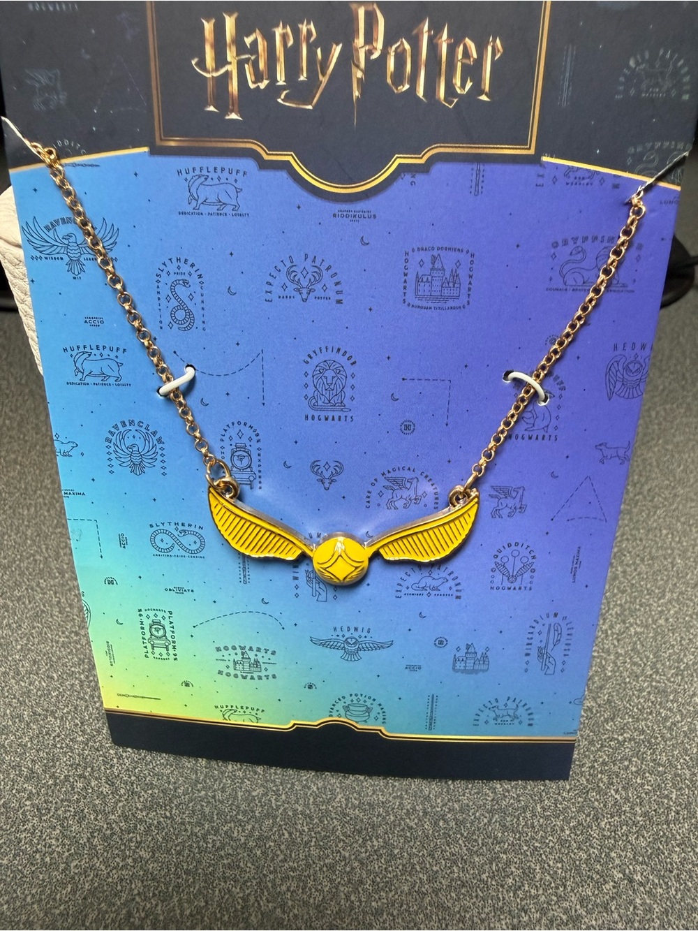 Warner Bros. Golden Snitch Necklace - Yellow and Gold Tone